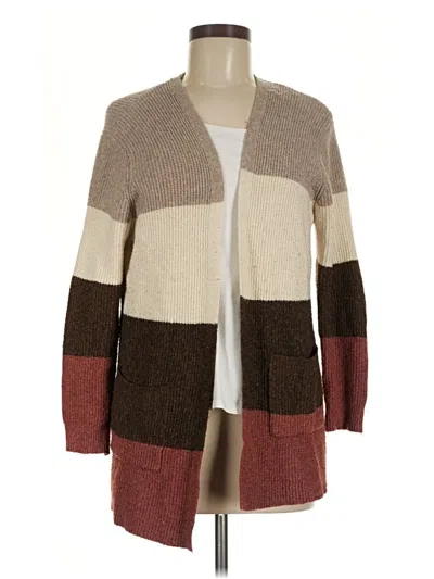 Pre-owned Pink Clover Cardigan Sweater In Brown