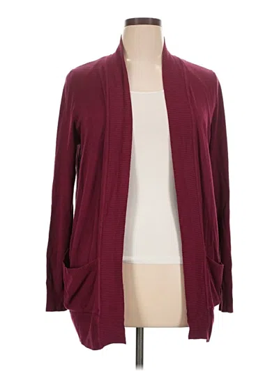 Pre-owned Pink Clover Cardigan Sweater In Burgundy