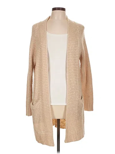 Pre-owned Pink Clover Cardigan Sweater In Tan