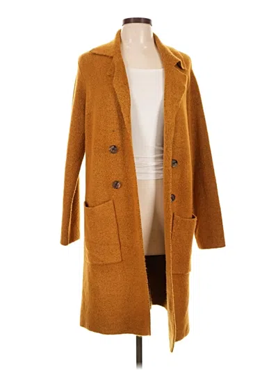 Pre-owned Pink Clover Coat In Orange