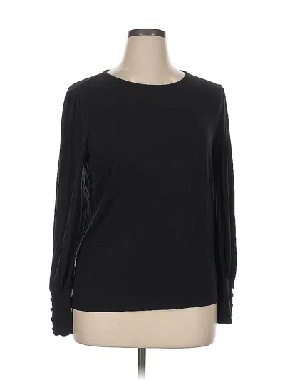 Pre-owned Pink Clover Long Sleeve T-shirt In Black
