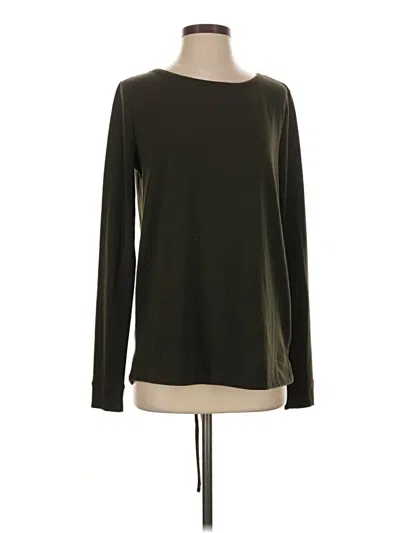 Pre-owned Pink Clover Long Sleeve Top Green Crew Neck Tops