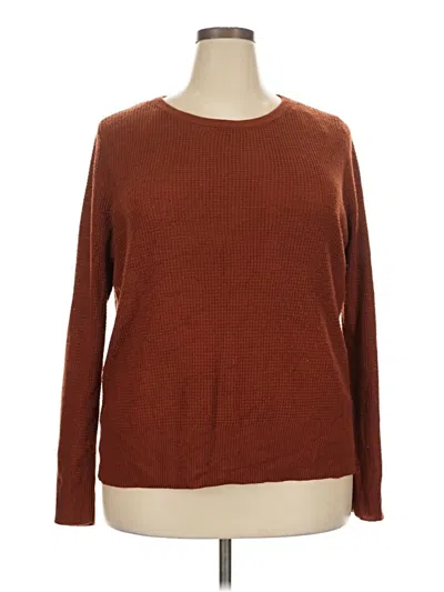 Pre-owned Pink Clover Long Sleeve T-shirt In Brown