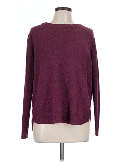 Pre-owned Pink Clover Long Sleeve T-shirt In Burgundy