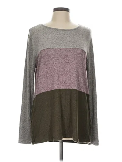 Pre-owned Pink Clover Long Sleeve T-shirt In Gray