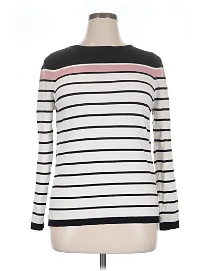 Pre-owned Pink Clover Long Sleeve Turtleneck In Ivory