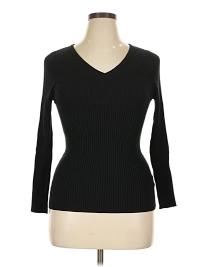 Pre-owned Pink Clover Pullover Sweater In Black