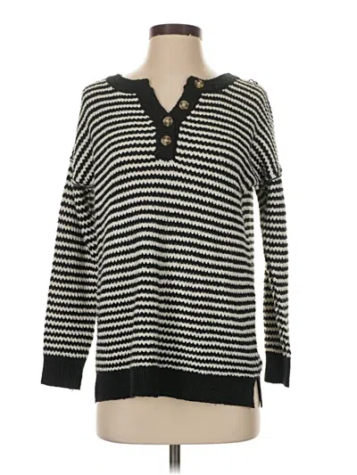 Pre-owned Pink Clover Pullover Sweater In Black