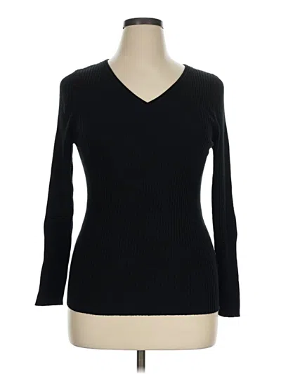 Pre-owned Pink Clover Pullover Sweater In Black