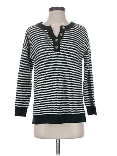 Pre-owned Pink Clover Pullover Sweater In Black