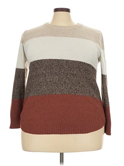 Pre-owned Pink Clover Pullover Sweater In Brown
