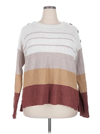 Pre-owned Pink Clover Pullover Sweater In Brown