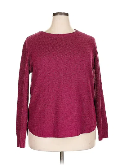 Pre-owned Pink Clover Pullover Sweater In Burgundy