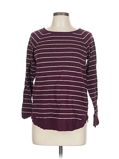 Pre-owned Pink Clover Pullover Sweater In Burgundy