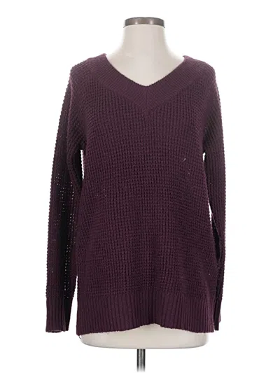 Pre-owned Pink Clover Pullover Sweater In Burgundy