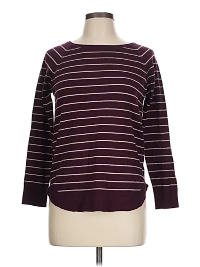 Pre-owned Pink Clover Pullover Sweater In Burgundy