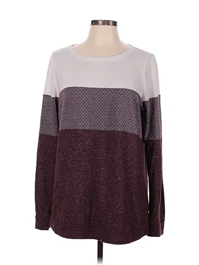 Pre-owned Pink Clover Pullover Sweater In Burgundy