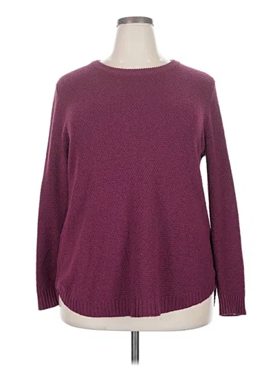 Pre-owned Pink Clover Pullover Sweater In Burgundy