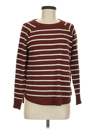 Pre-owned Pink Clover Pullover Sweater In Burgundy