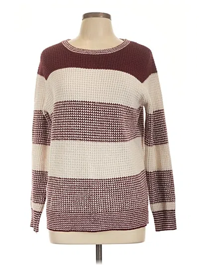 Pre-owned Pink Clover Pullover Sweater In Burgundy