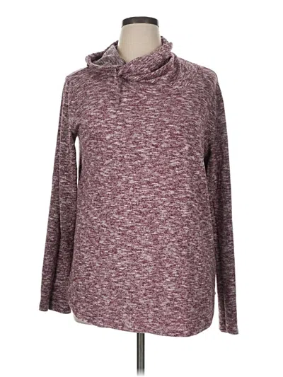 Pre-owned Pink Clover Pullover Sweater In Burgundy