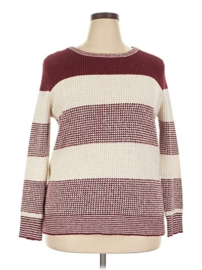 Pre-owned Pink Clover Pullover Sweater In Burgundy