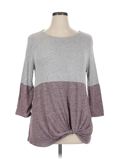 Pre-owned Pink Clover Pullover Sweater In Gray