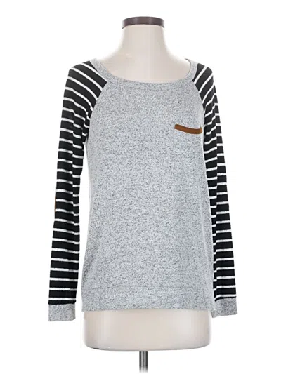 Pre-owned Pink Clover Pullover Sweater In Gray