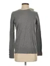 Pink Clover Pullover Sweater In Gray