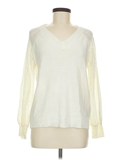 Pre-owned Pink Clover Pullover Sweater In Ivory