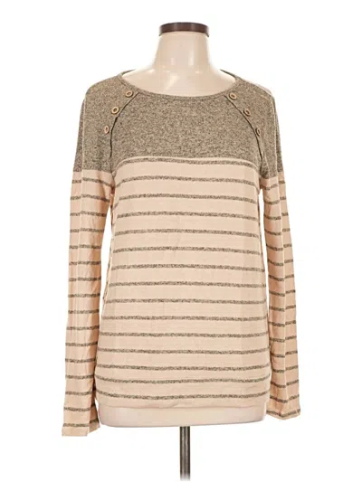 Pre-owned Pink Clover Pullover Sweater In Tan