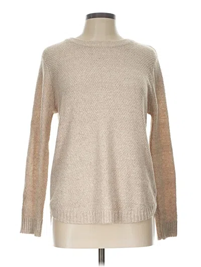 Pink Clover Pullover Sweater In Tan