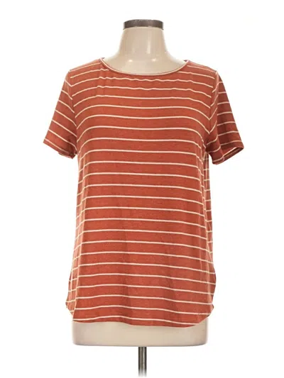 Pre-owned Pink Clover Short Sleeve T-shirt In Brown