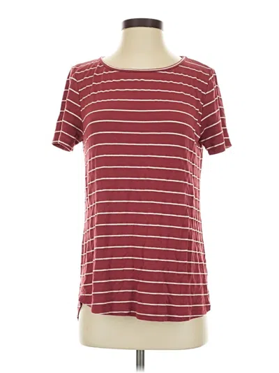Pre-owned Pink Clover Short Sleeve T-shirt In Burgundy