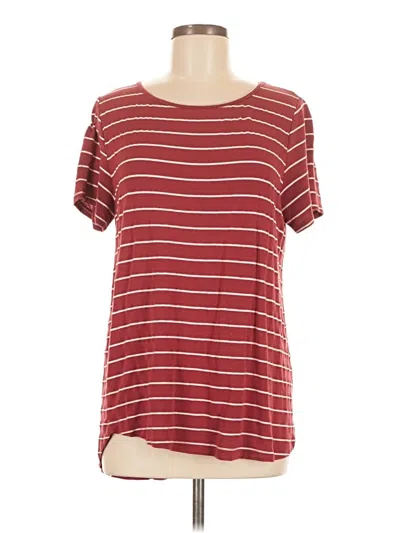 Pre-owned Pink Clover Short Sleeve T-shirt In Burgundy