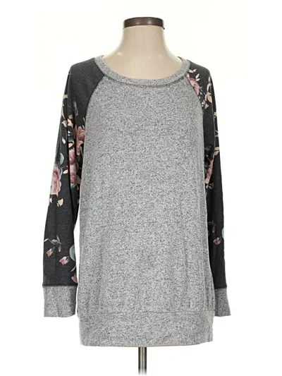 Pre-owned Pink Clover Sweatshirt In Gray