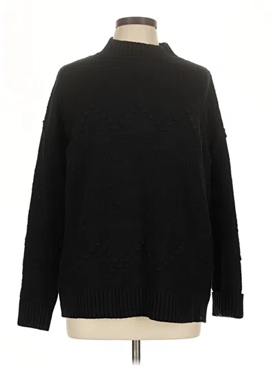 Pre-owned Pink Clover Turtleneck Sweater In Black