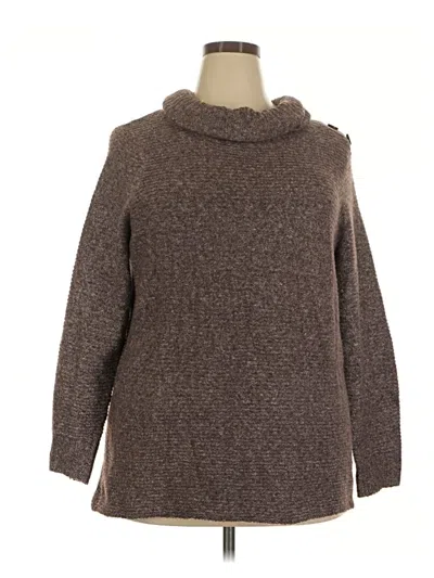Pre-owned Pink Clover Turtleneck Sweater In Brown
