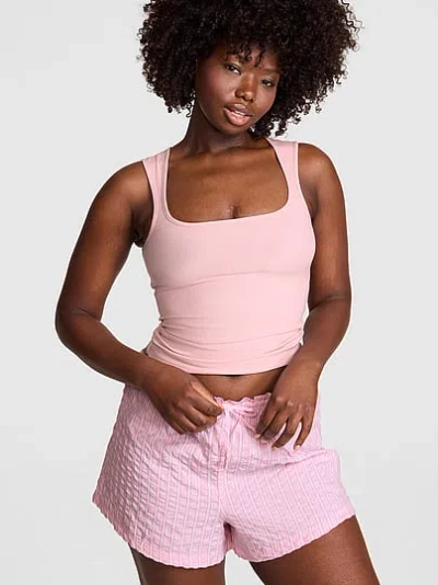 Pink Coastal Cutie Pajama Shorts In