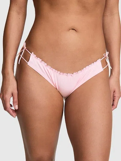 Pink Cotton Bikini Panty In