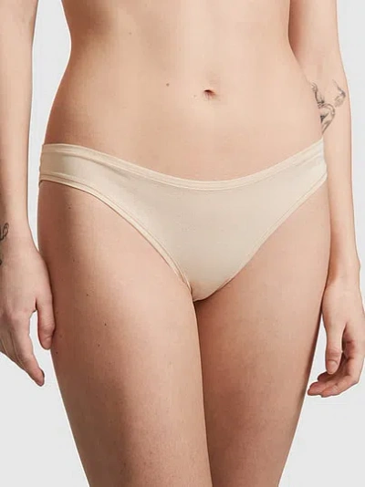 Pink Cotton Bikini Panty In Neutral