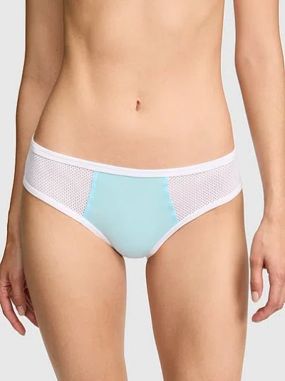 Pink Cotton Cheeky Panty In Blue