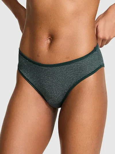 Pink Cotton Cheeky Panty In Green