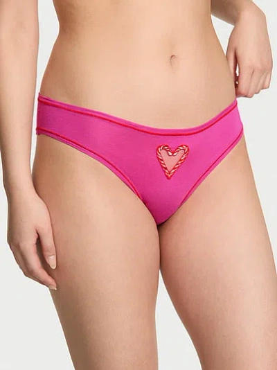 Pink Cotton Cheeky Panty In
