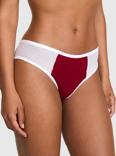Pink Cotton Cheeky Panty In Red