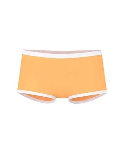 Pink Cotton Dorm Boyshort Panty In Orange