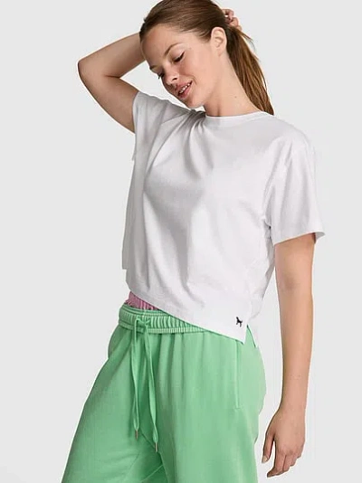 Pink Cotton Oversized Pocket Tee