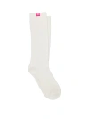 Pink Cozy Crew Socks In Multi