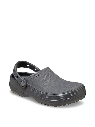 Pink Crocs Classic Crafted Canvas Clog In Black