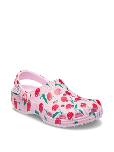 Pink Crocs Classic Fresh Fruits Clog In Multi